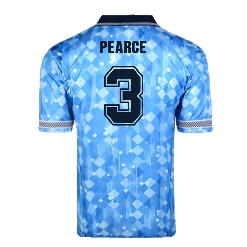 Score Draw England 1990 Third World Cup Finals Retro Football Shirt (Pearce 3)_2