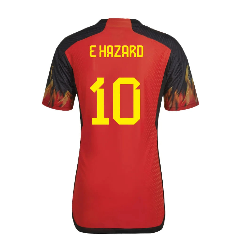 2022-2023 Belgium Authentic Home Shirt (E HAZARD 10)_2