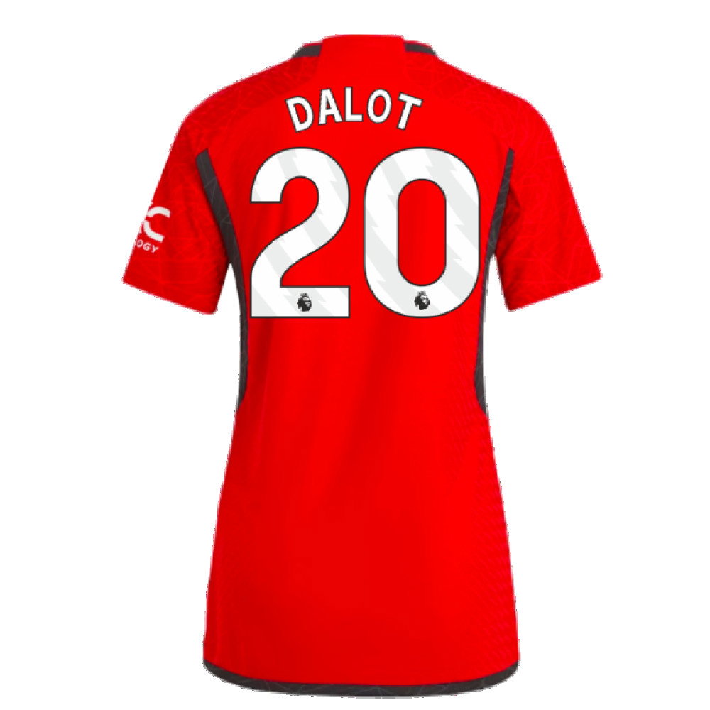 2023-2024 Man Utd Authentic Home Shirt (Ladies) (Dalot 20)_2