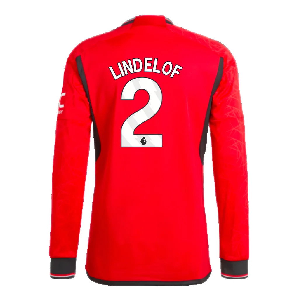 2023-2024 Man Utd Long Sleeve Home Shirt (Lindelof 2)_2