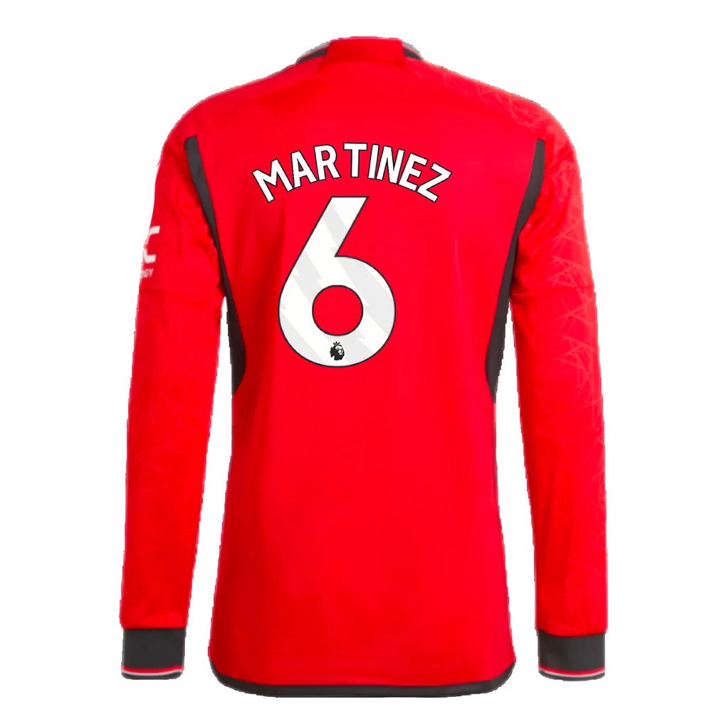 2023-2024 Man Utd Long Sleeve Home Shirt (Martinez 6)_2