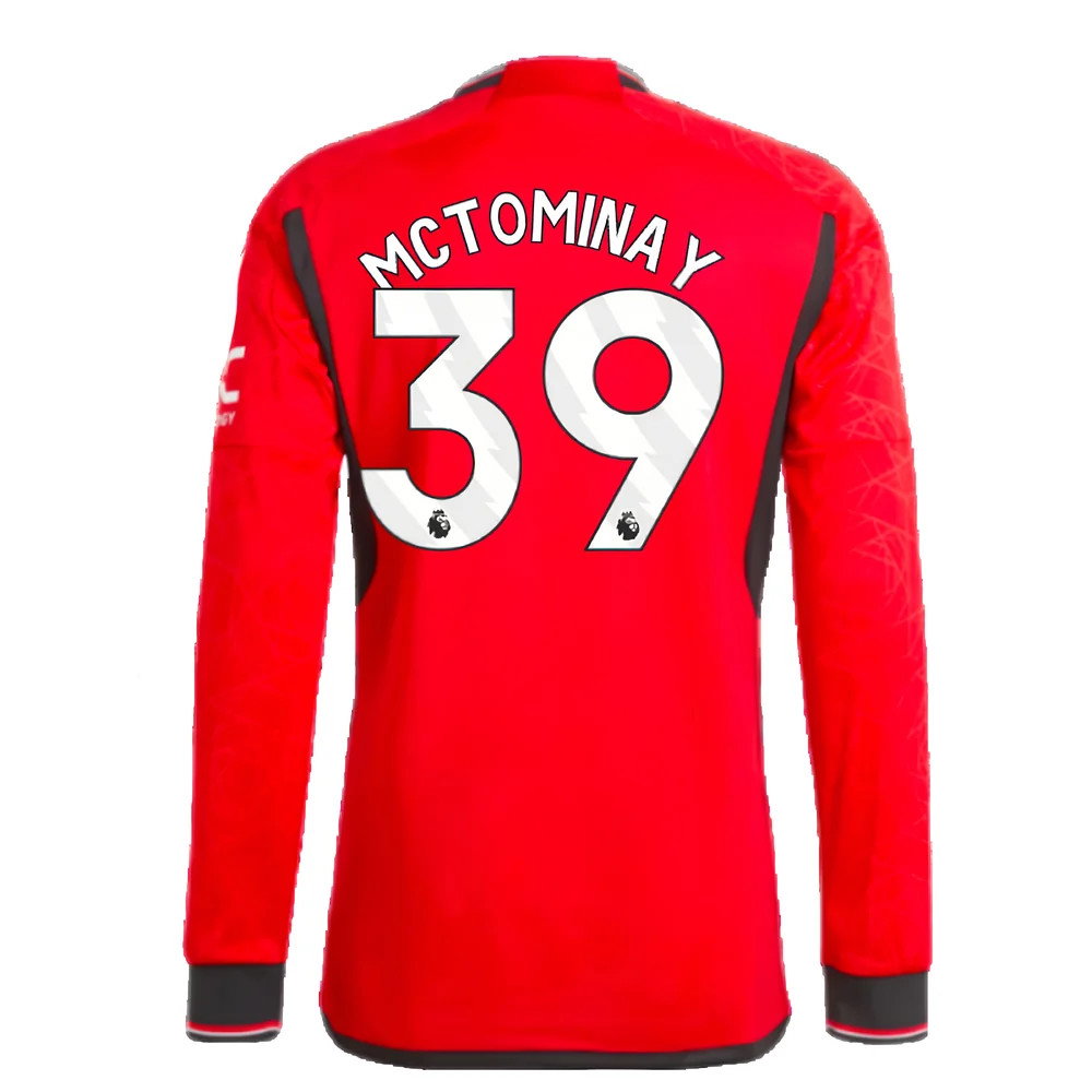 2023-2024 Man Utd Long Sleeve Home Shirt (McTominay 39)_2