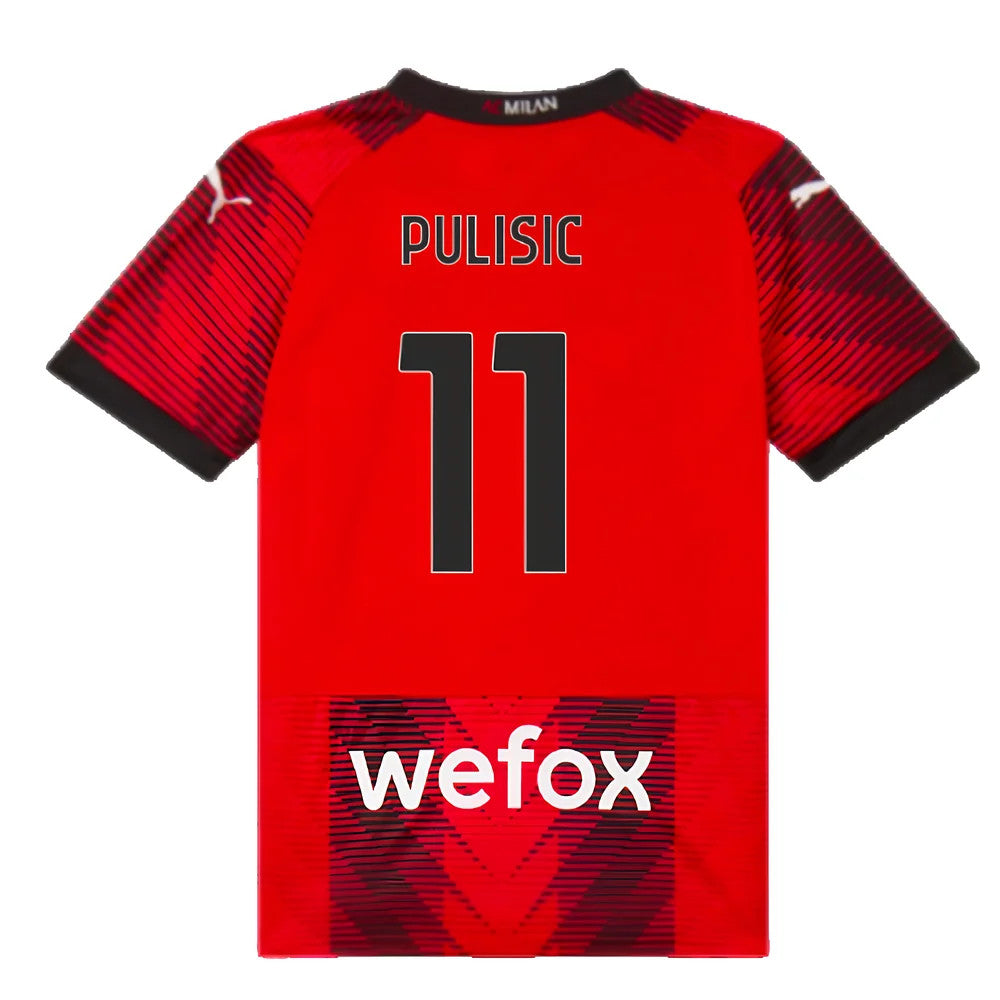 2023-2024 AC Milan Home Shirt (Kids) (Pulisic 11)_2