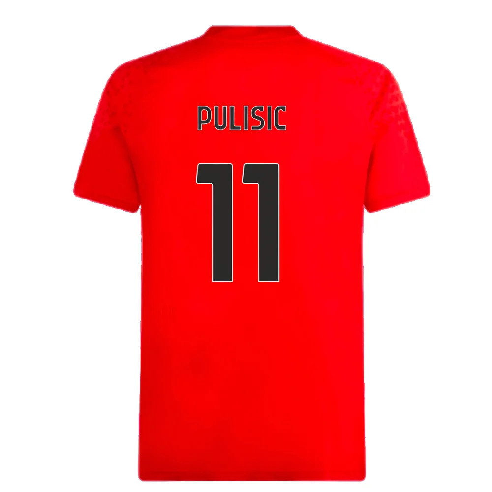 2023-2024 AC Milan Training Jersey (Red) (Pulisic 11)_2