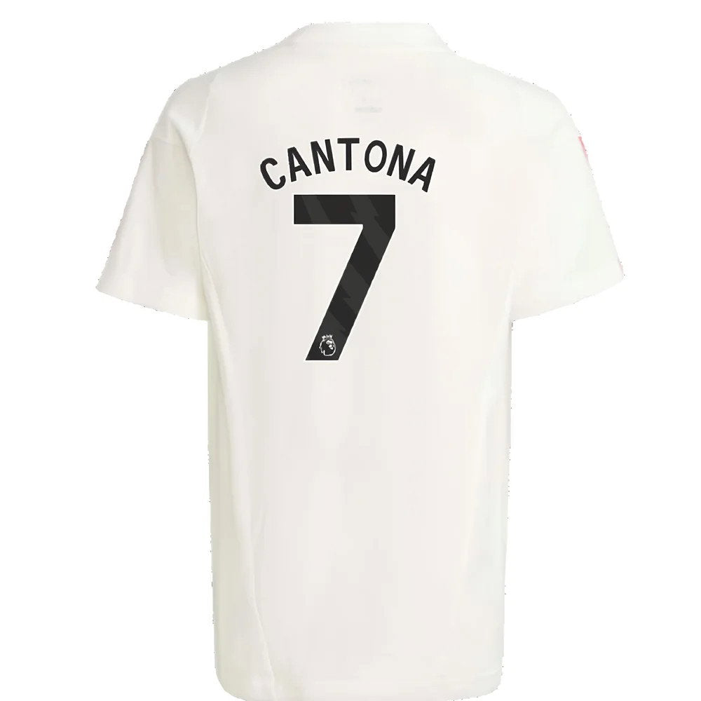 2023-2024 Man Utd Training Tee (White) - Kids (Cantona 7)_2