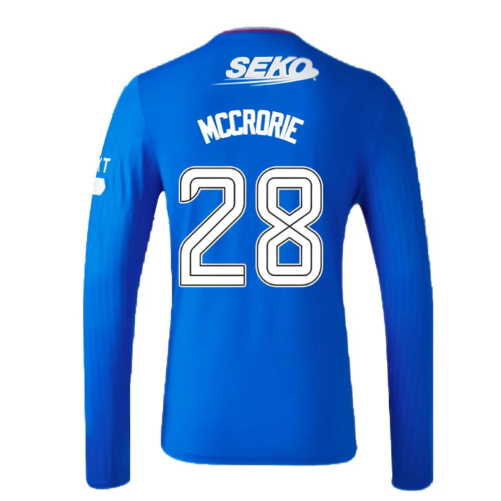 2023-2024 Rangers Long Sleeve Home Shirt (McCrorie 28)_2