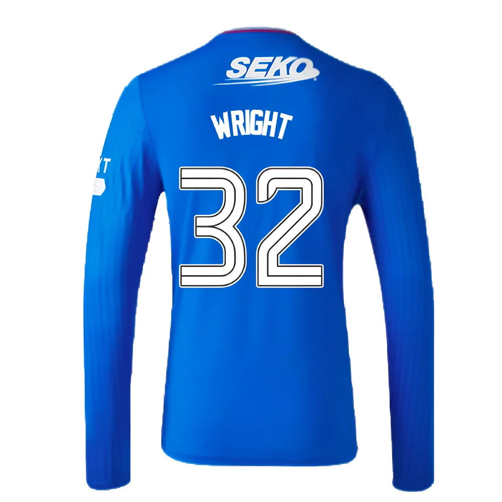 2023-2024 Rangers Long Sleeve Home Shirt (Wright 32)_2