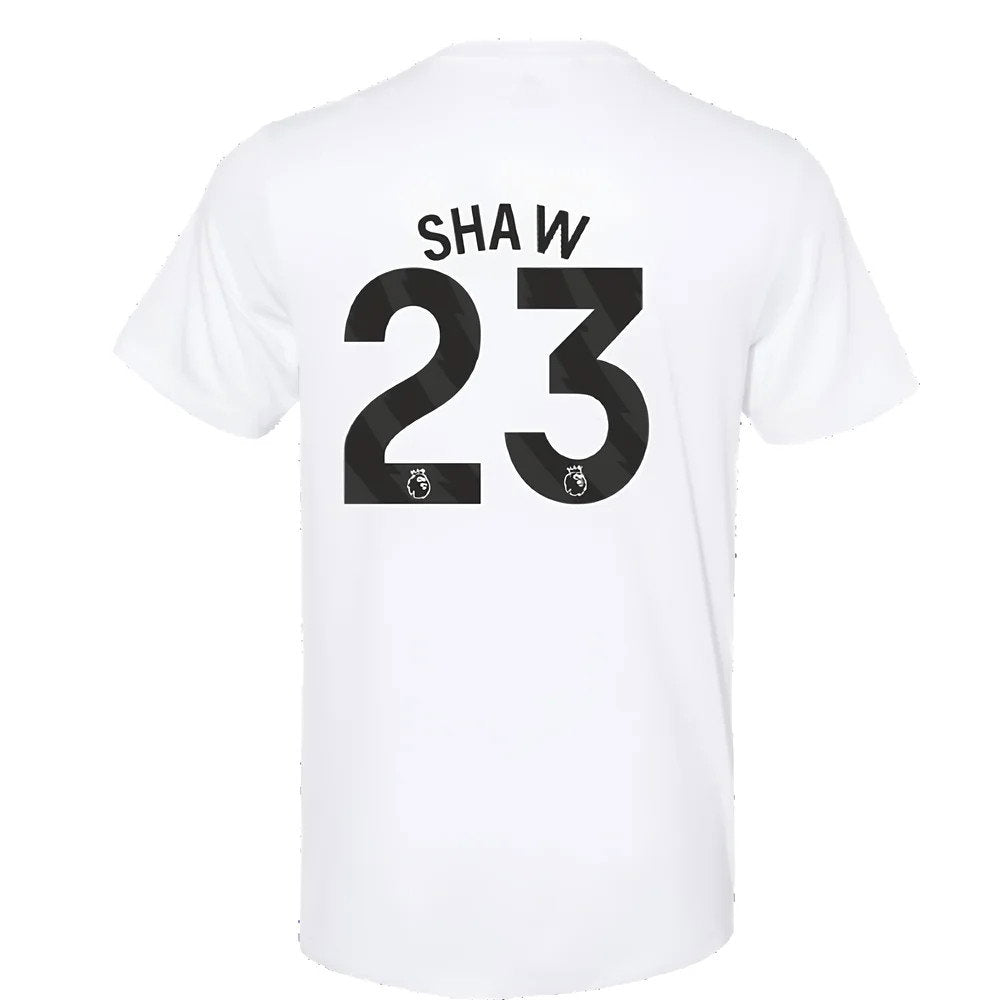2023-2024 Man Utd Training Tee (White) (Shaw 23)_2