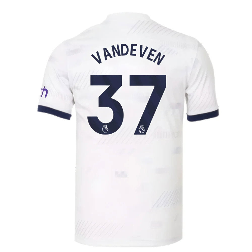 2023-2024 Tottenham Hotspur Home Shirt (Van De Ven 37)_2