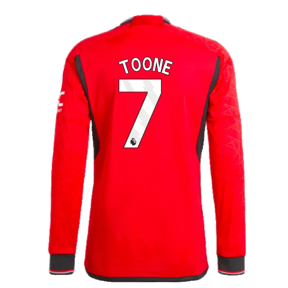2023-2024 Man Utd Long Sleeve Home Shirt (Toone 7)_2