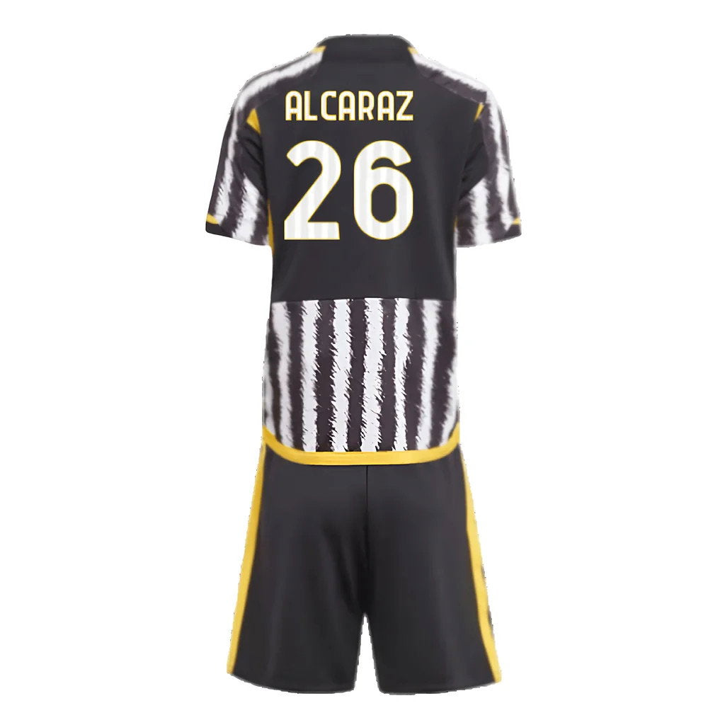 2023-2024 Juventus Home Mini Kit (Alcaraz 26)_2