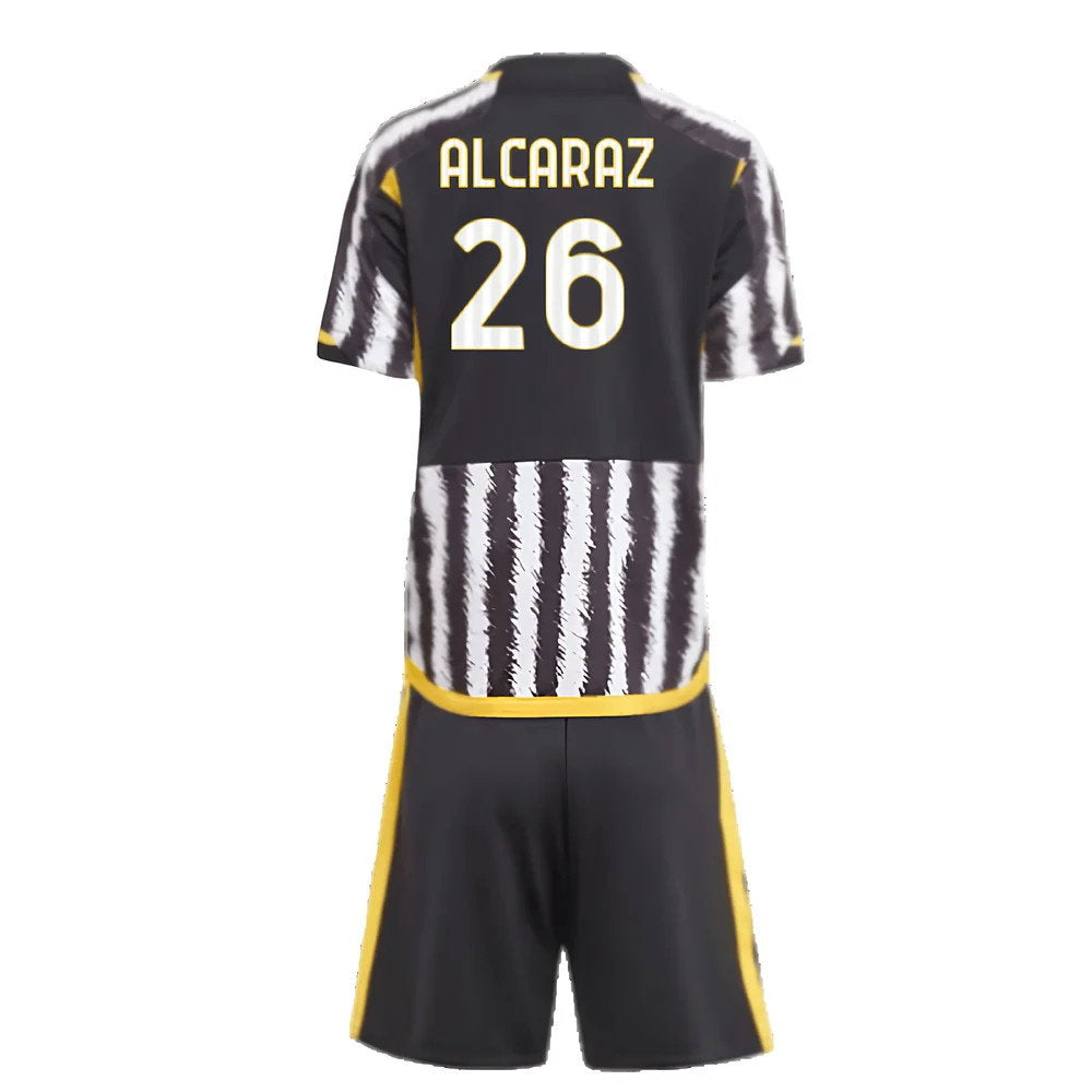 2023-2024 Juventus Home Mini Kit (Alcaraz 26)_2