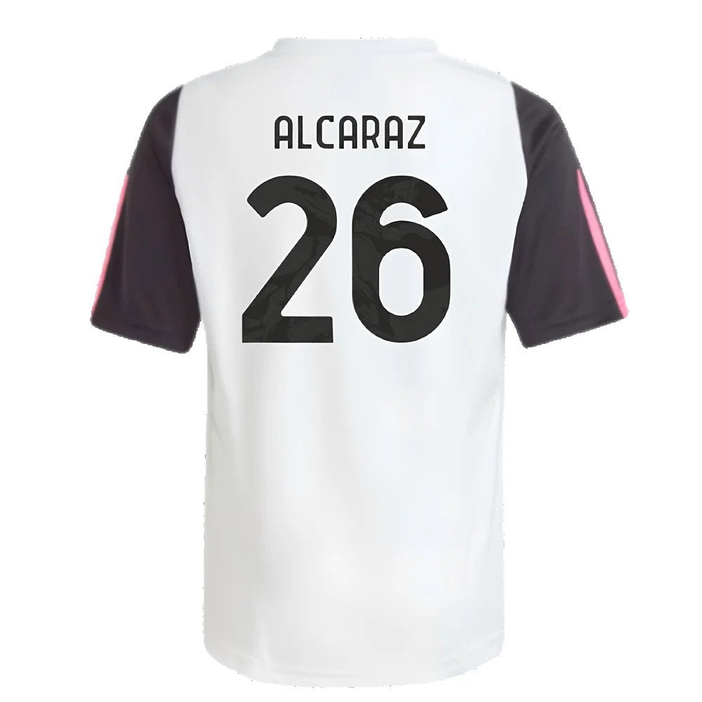 2023-2024 Juventus Training Shirt (White) - Kids (Alcaraz 26)_2