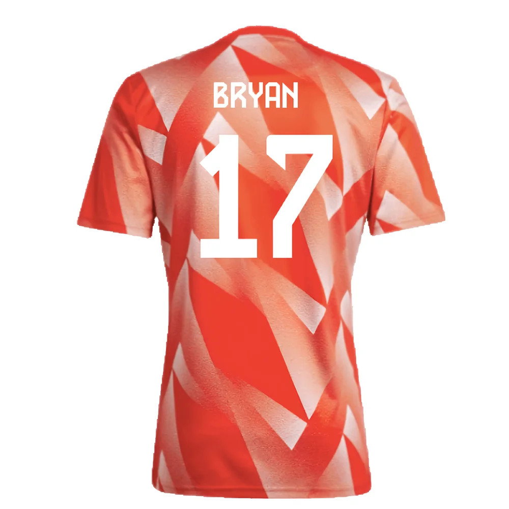 2023-2024 Bayern Munich Pre-Match Shirt (Red) (Bryan 17)_2