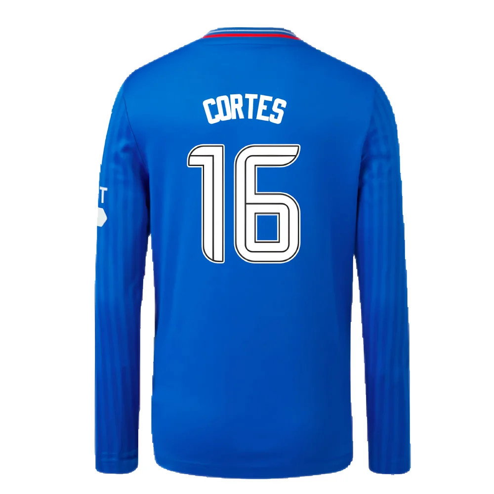 2023-2024 Rangers Long Sleeve Home Shirt (Kids) (Cortes 16)_2