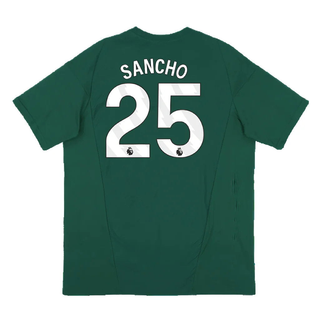 2023-2024 Man Utd Training Tee (Green) (Sancho 25)_2