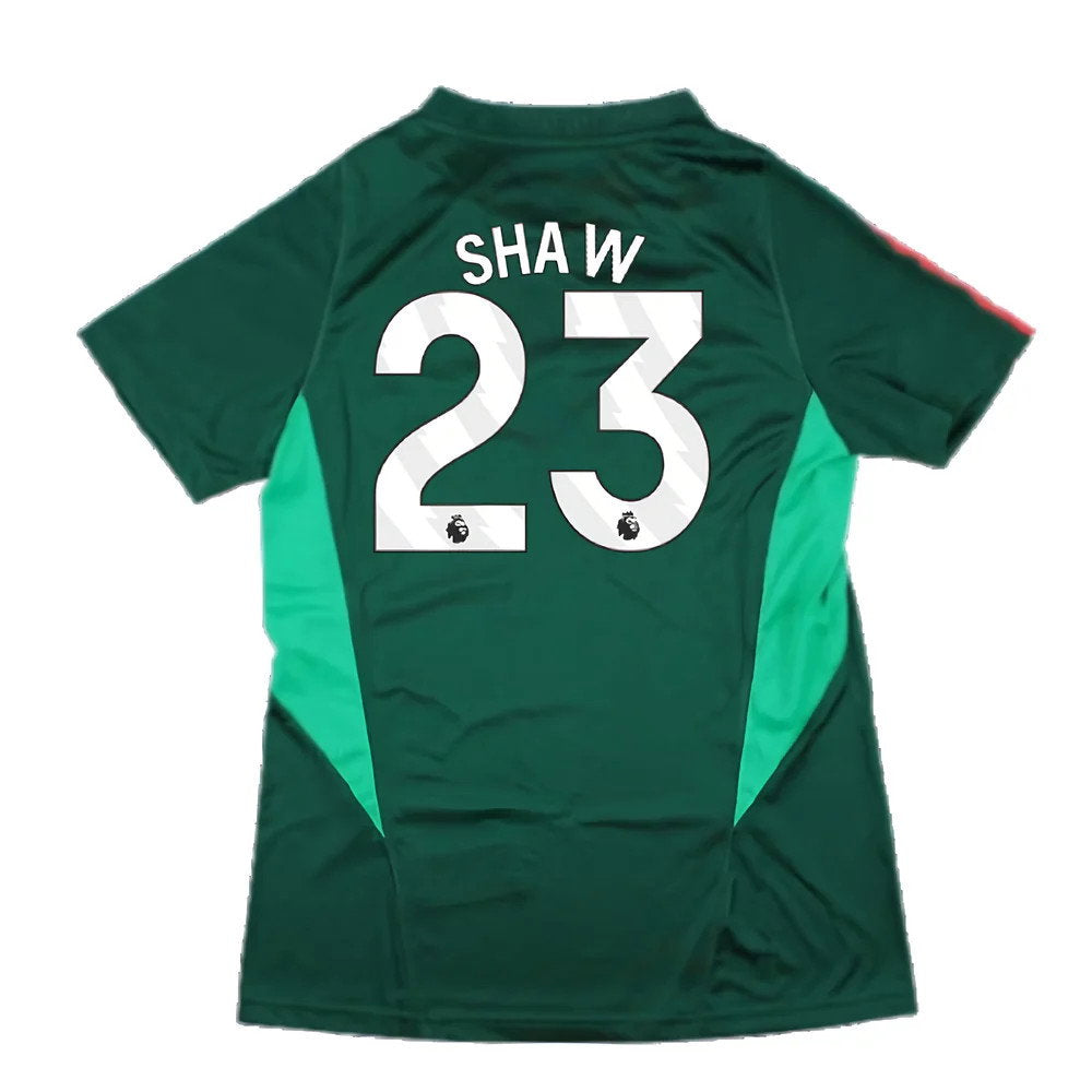 2023-2024 Man Utd Training Shirt (Green) - Ladies (Shaw 23)_2
