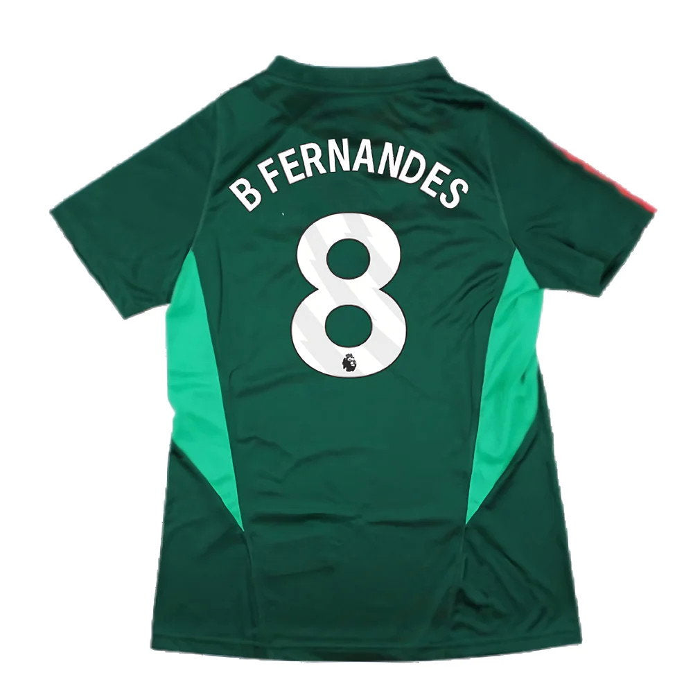 2023-2024 Man Utd Training Shirt (Green) - Ladies (B Fernandes 8)_2