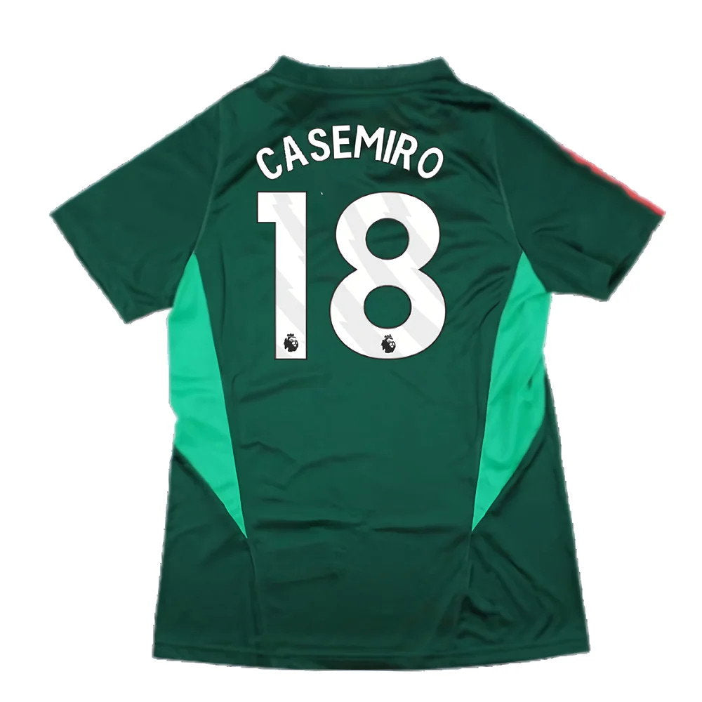 2023-2024 Man Utd Training Shirt (Green) - Ladies (Casemiro 18)_2