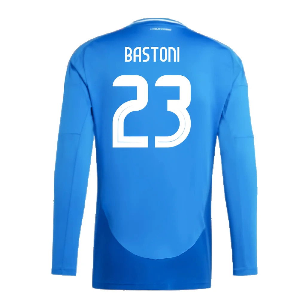 2024-2025 Italy Long Sleeve Home Shirt (BASTONI 23)_2