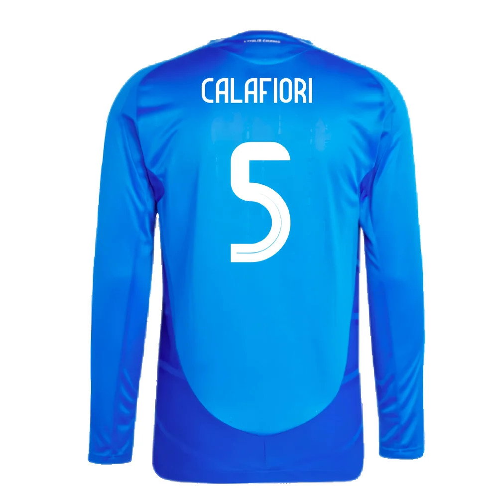 2024-2025 Italy Authentic Long Sleeve Home Shirt (CALAFIORI 5)_2