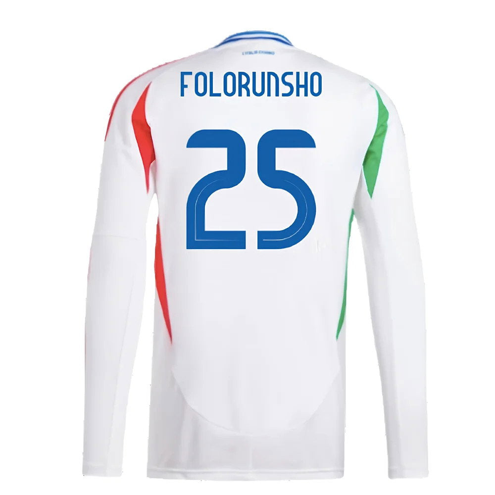 2024-2025 Italy Long Sleeve Away Shirt (FOLORUNSHO 25)_2