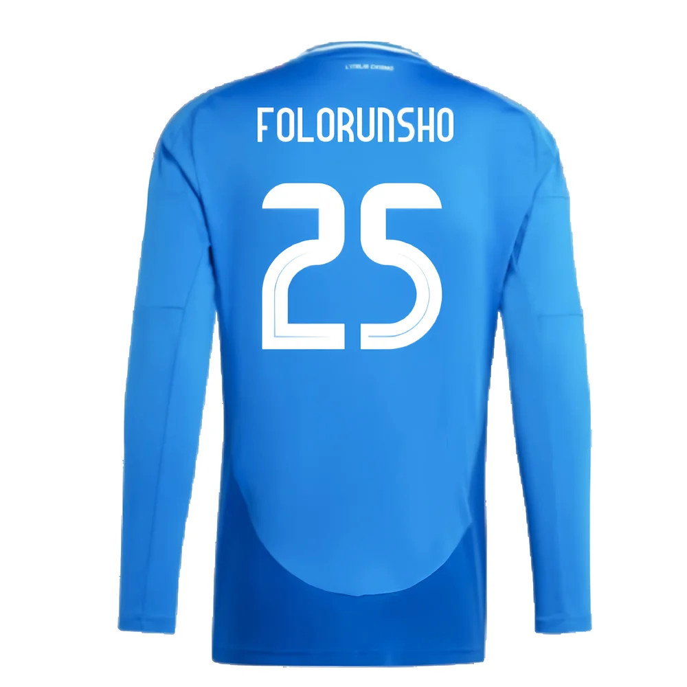 2024-2025 Italy Long Sleeve Home Shirt (FOLORUNSHO 25)_2