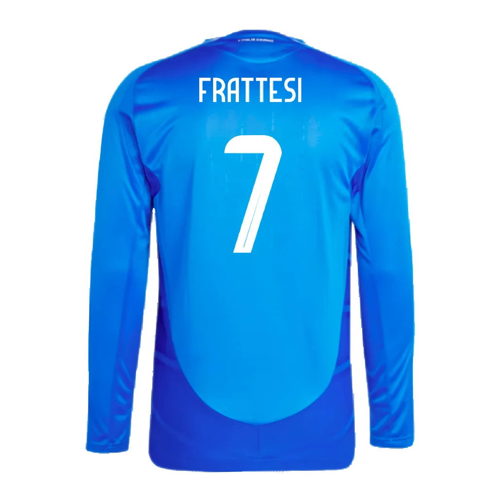 2024-2025 Italy Authentic Long Sleeve Home Shirt (FRATTESI 7)_2