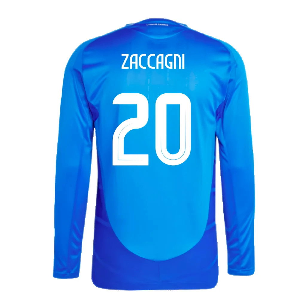 2024-2025 Italy Authentic Long Sleeve Home Shirt (ZACCAGNI 20)_2
