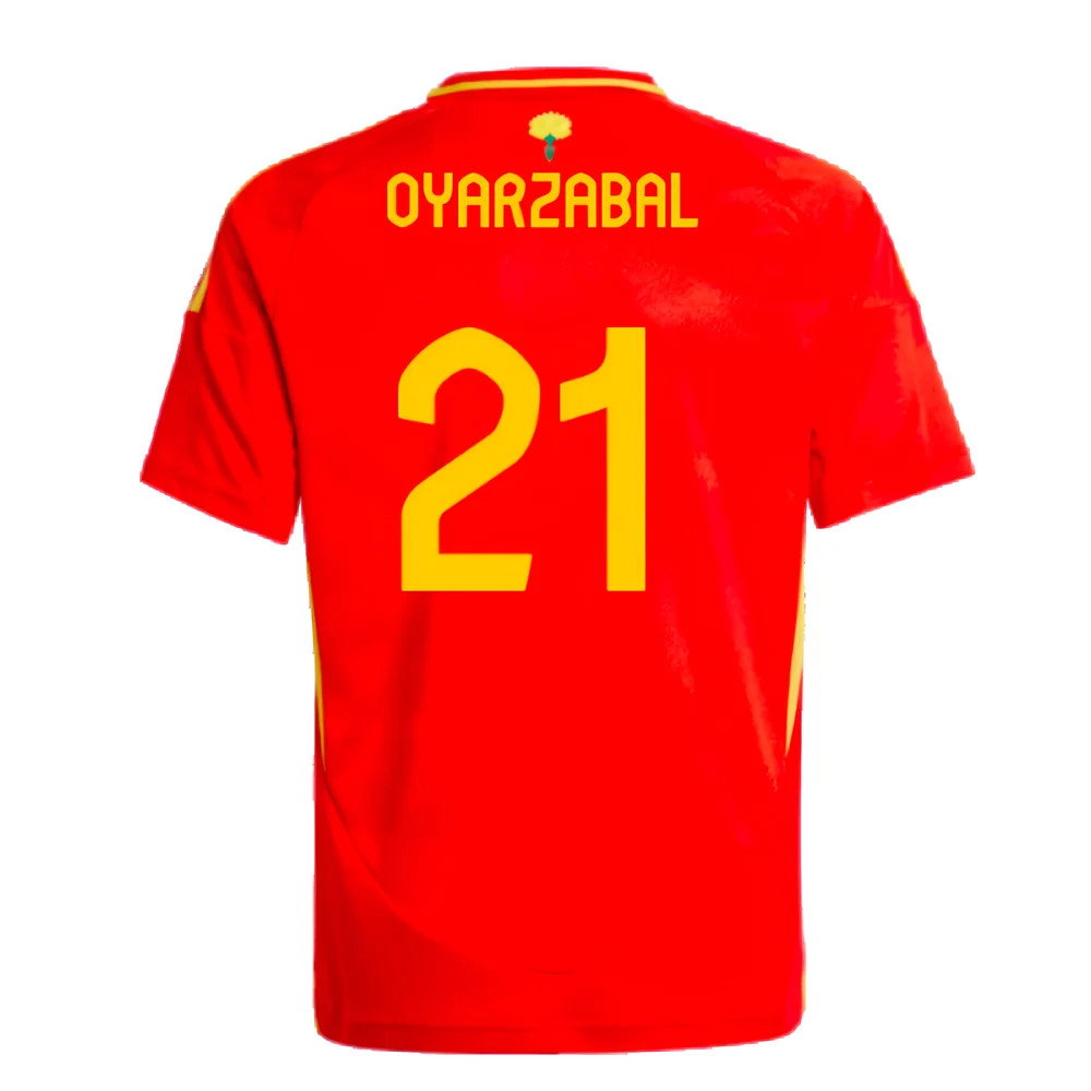 2024-2025 Spain Home Shirt (Kids) (Oyarzabal 21)_2
