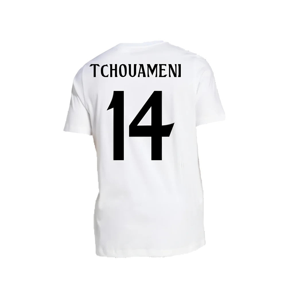 2024-2025 Real Madrid DNA Graphic Tee (White) (Tchouameni 14)_2