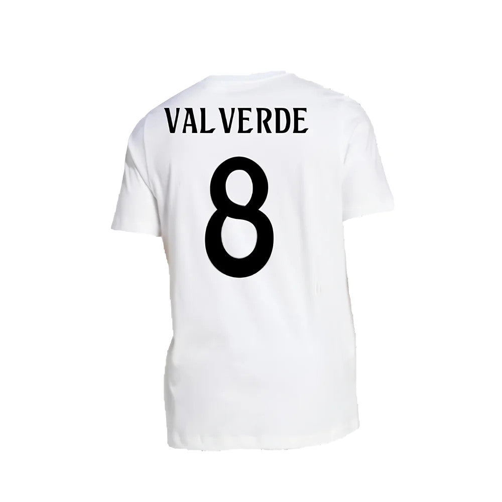2024-2025 Real Madrid DNA Graphic Tee (White) (Valverde 8)_2