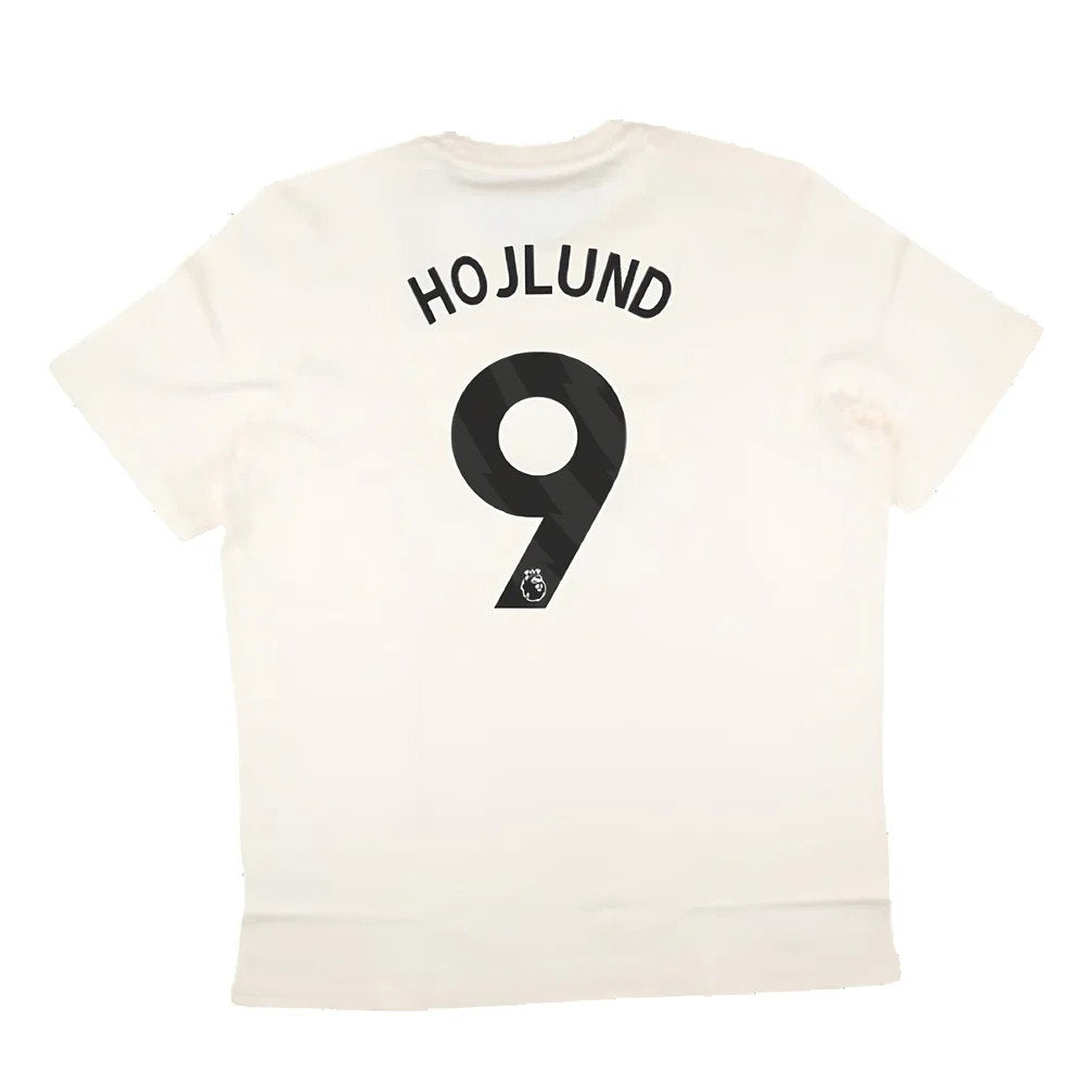 2024-2025 Man Utd SZN Graphic Tee (Cream White) (Hojlund 9)_2