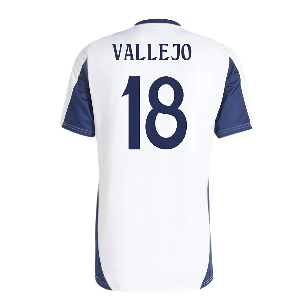 2024-2025 Real Madrid Training Tee (White) (Vallejo 18)_2