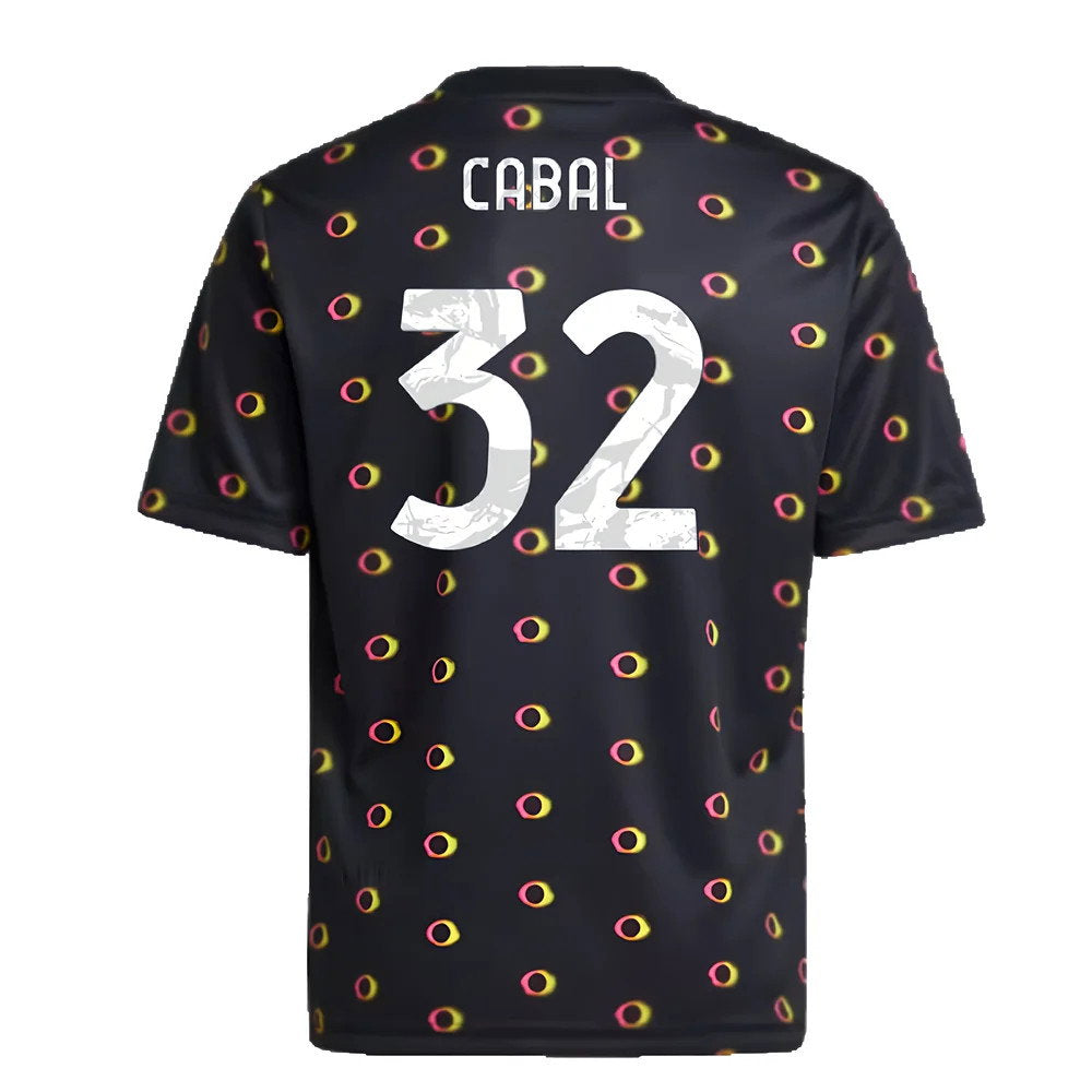 2024-2025 Juventus Pre-Match Shirt (Black) - Kids (Cabal 32)_2