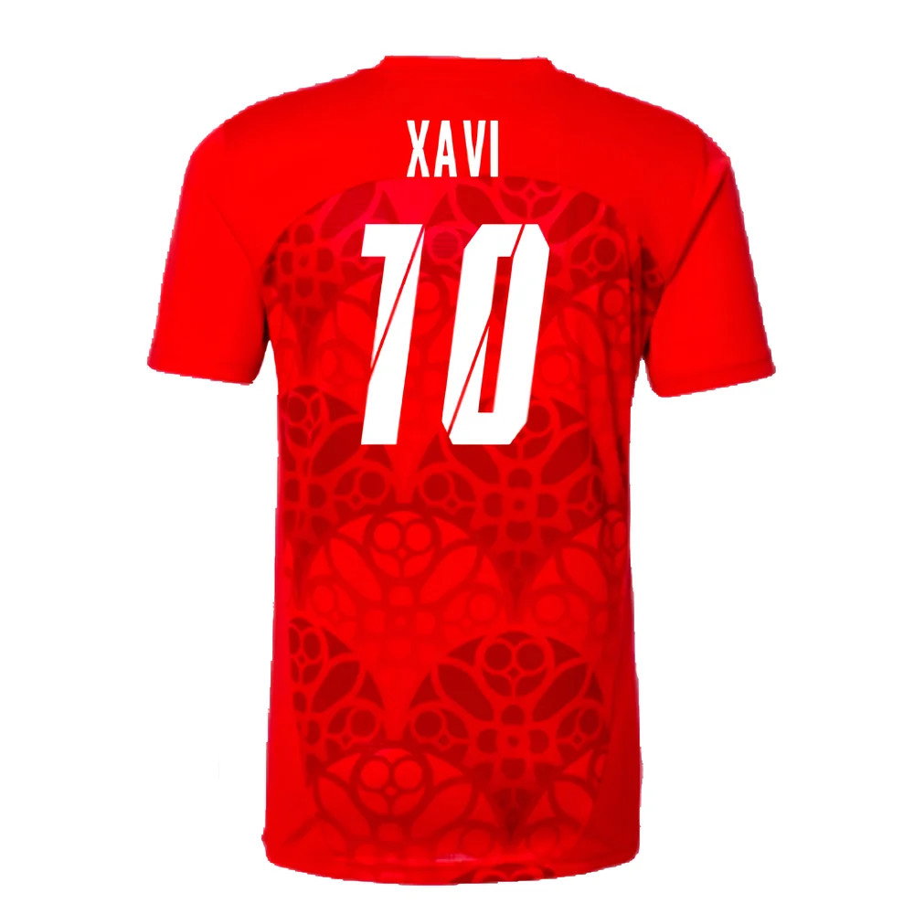 2024-2025 Red Bull Leipzig Pre-Match Shirt (Red) (Xavi 10)_2