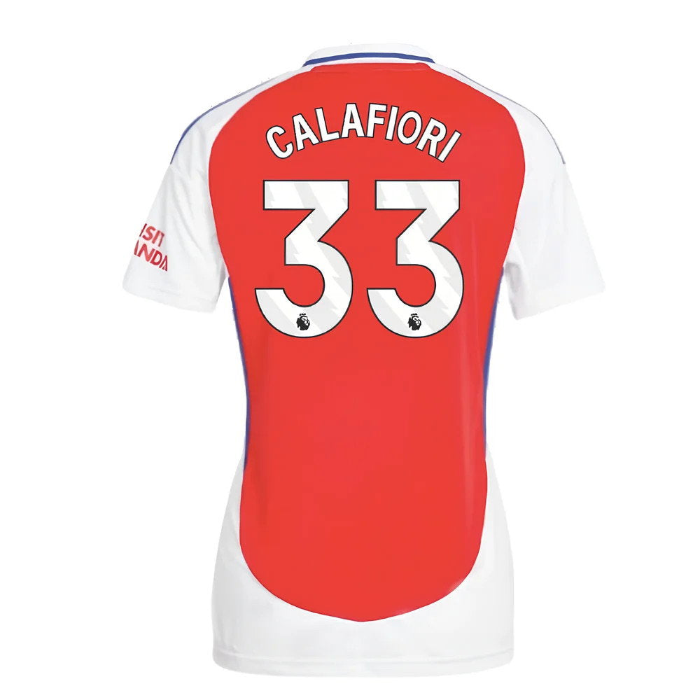 2024-2025 Arsenal Home Shirt (Womens) (Calafiori 33)_2