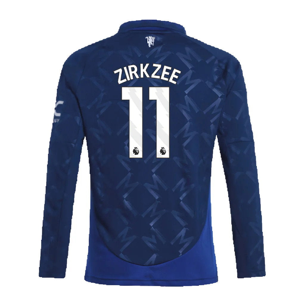2024-2025 Man Utd Long Sleeve Away Shirt (Kids) (Zirkzee 11)_2