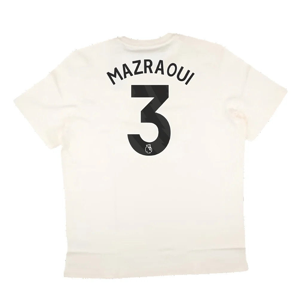 2024-2025 Man Utd SZN Graphic Tee (Cream White) (Mazraoui 3)_2