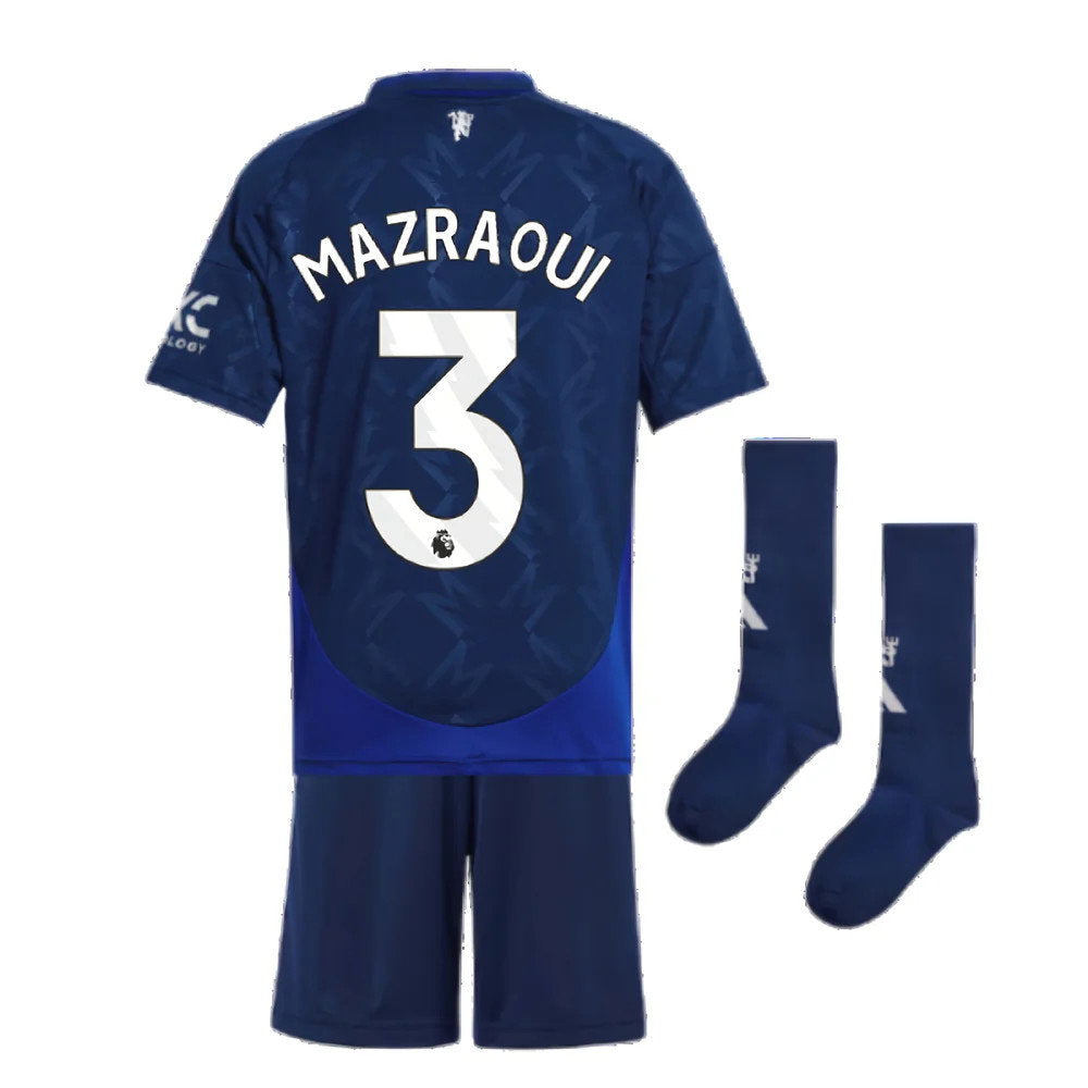 2024-2025 Man Utd Away Mini Kit (Mazraoui 3)_2