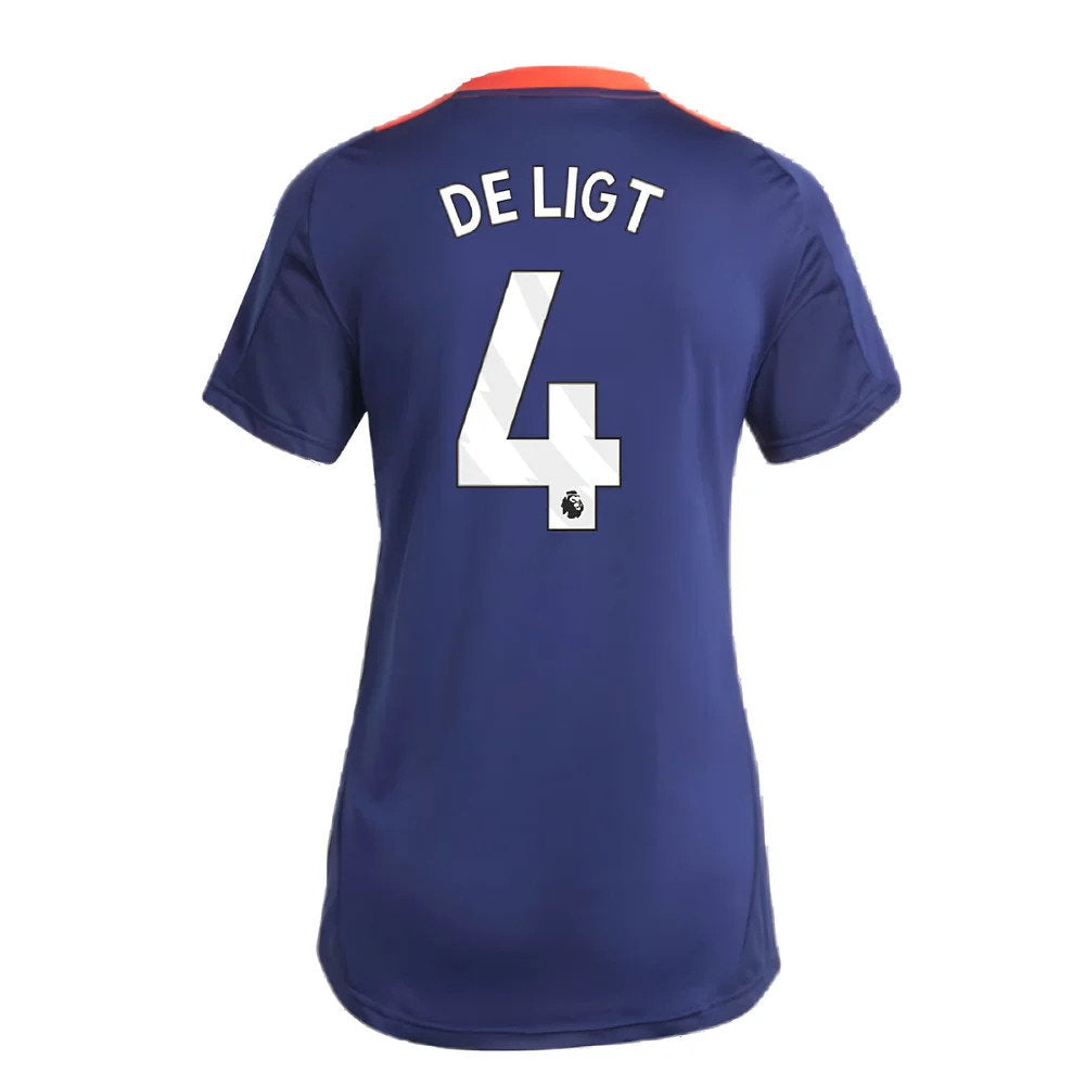 2024-2025 Man Utd Training Jersey (Night Indigo) - Womens (De Ligt 4)_2