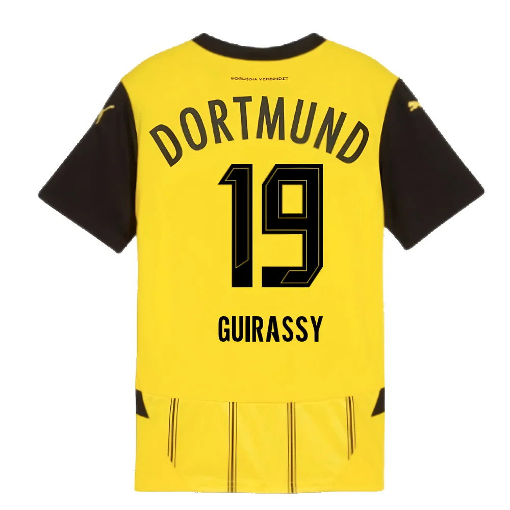 2024-2025 Borussia Dortmund Home Shirt (Kids) (Guirassy 19)_2
