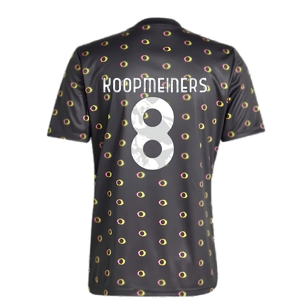 2024-2025 Juventus Pre-Match Shirt (Black) (Koopmeiners 8)_2
