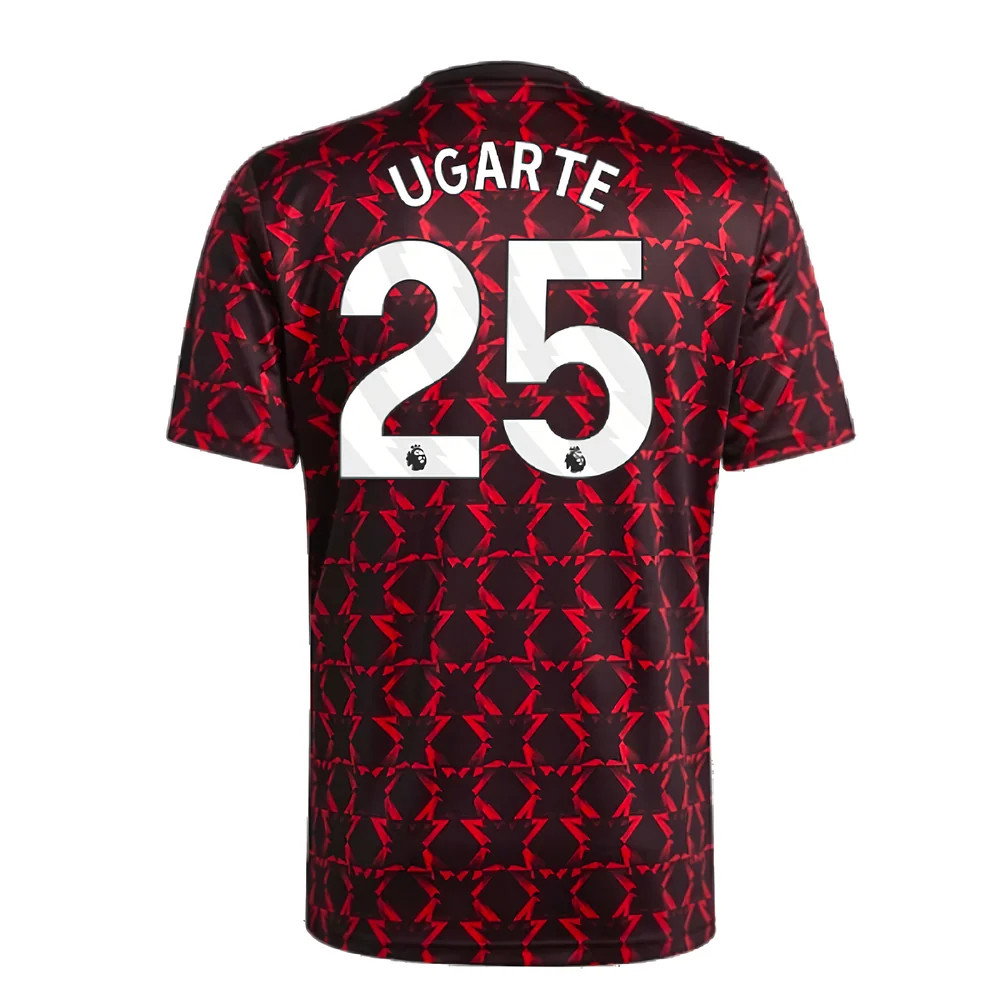 2024-2025 Man Utd Pre-Match Shirt (Black) (Ugarte 25)_2