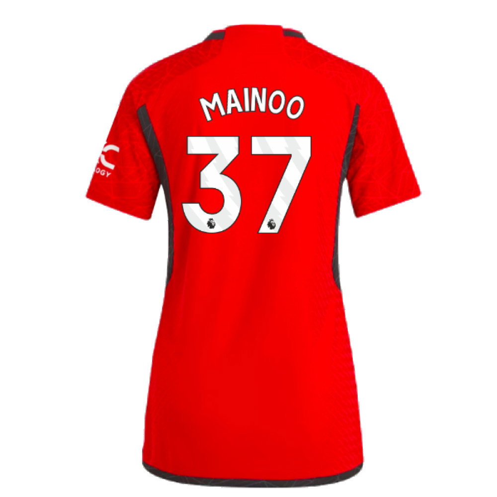2023-2024 Man Utd Authentic Home Shirt (Ladies) (Mainoo 37)_2