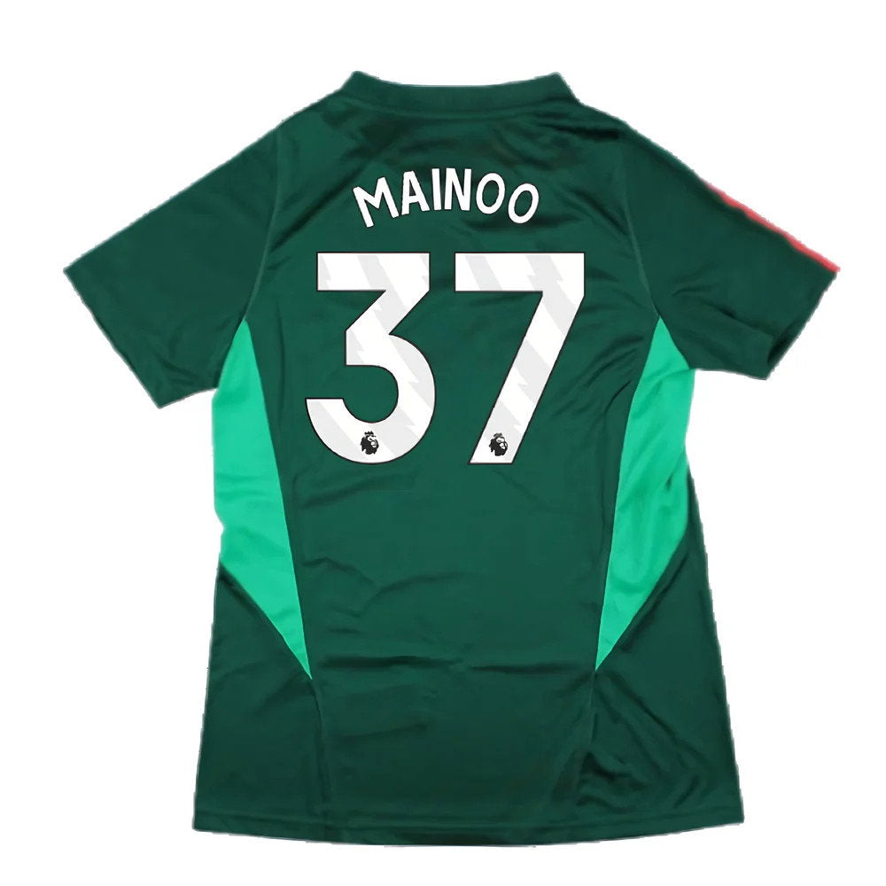2023-2024 Man Utd Training Shirt (Green) - Ladies (Mainoo 37)_2