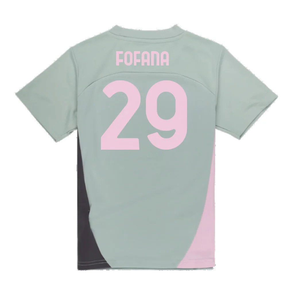 2024-2025 AC Milan Training Shirt (Green Fog) - Kids (Fofana 29)_2