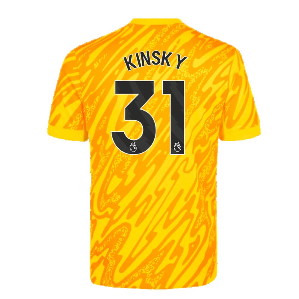 2024-2025 Tottenham Hotspur Goalkeeper Home Shirt (Yellow) (Kinsky 31)_2