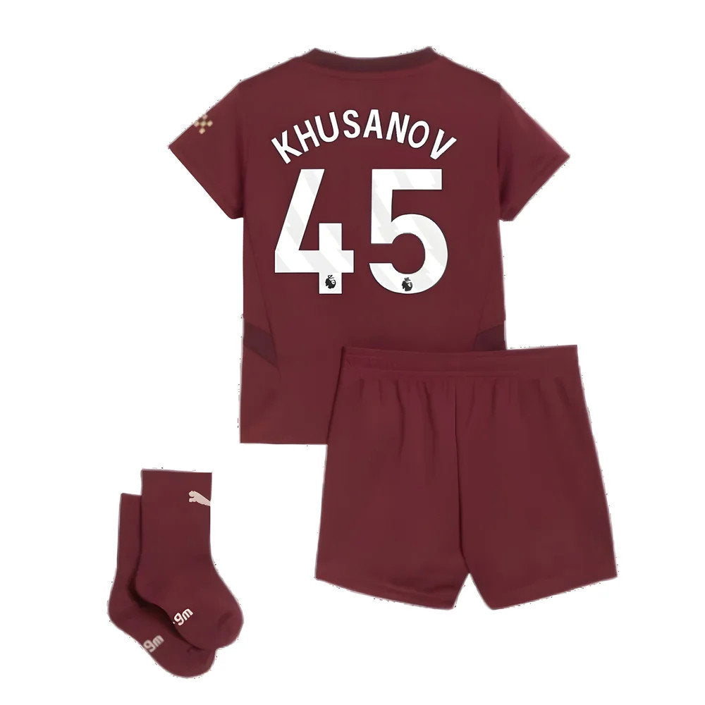 2024-2025 Man City Third Baby Kit (Khusanov 45)_2