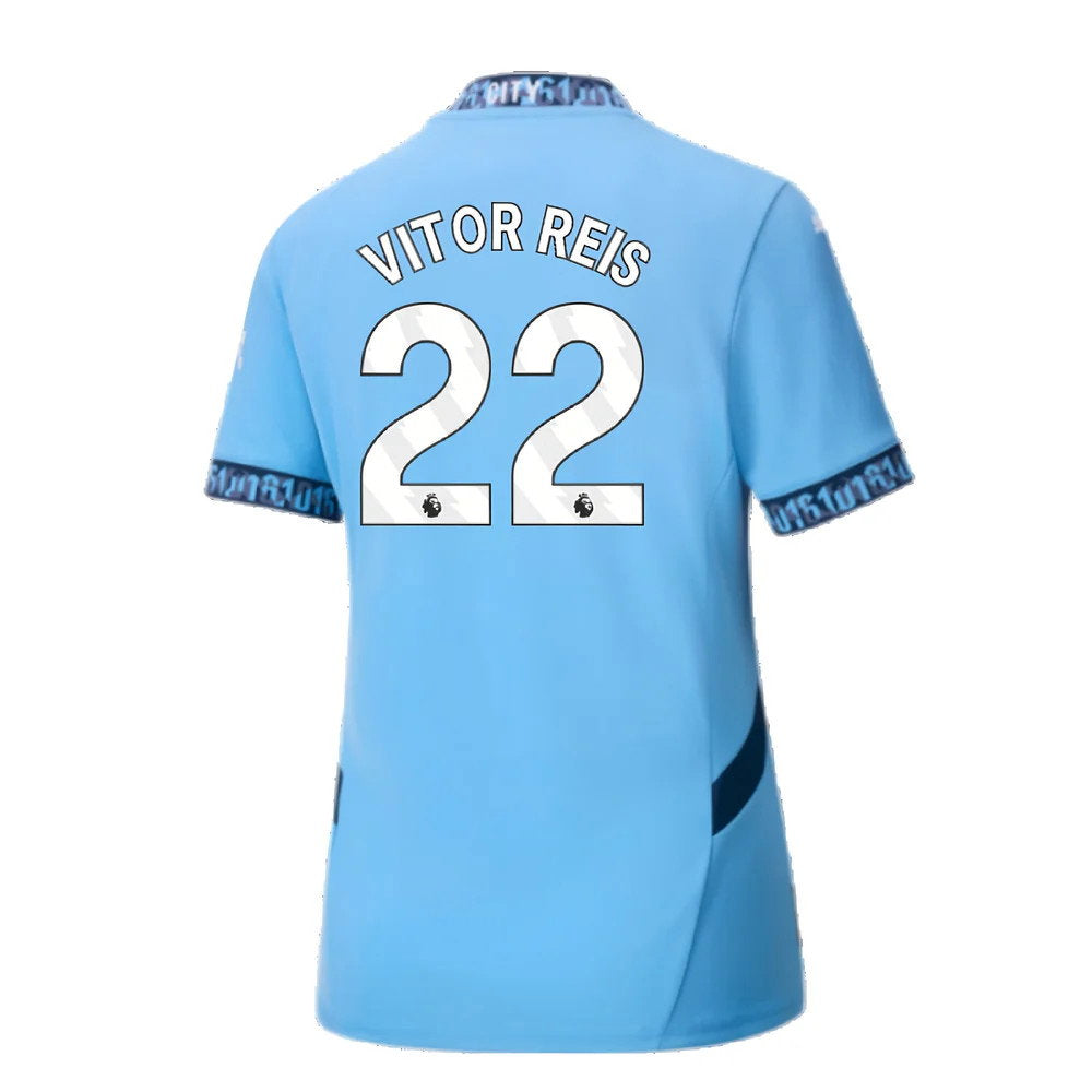2024-2025 Man City Home Shirt (Womens) (Vitor Reis 22)_2